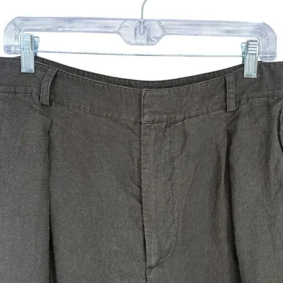 Jenni Kayne Linen Kyle Trousers Black Relaxed Fit Wide Leg Pants 8 - Picture 6 of 11